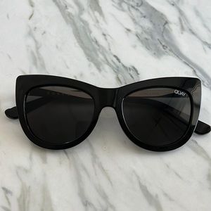 Quay Black Cat Eye Sunglasses